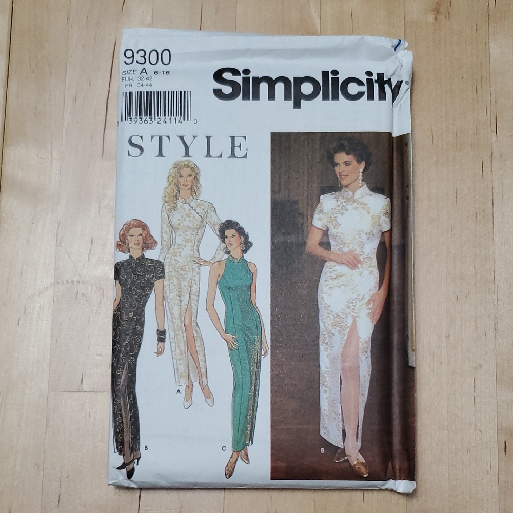 Simplicity Pattern 9300 - Far East Inspired Dress Designs - Sizes 6-16 - NWT